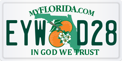 FL license plate EYWD28