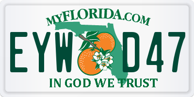 FL license plate EYWD47