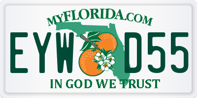 FL license plate EYWD55
