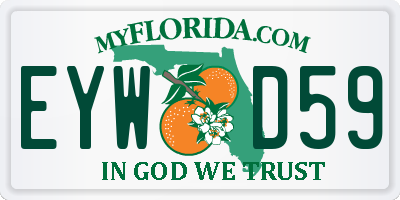FL license plate EYWD59