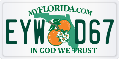 FL license plate EYWD67