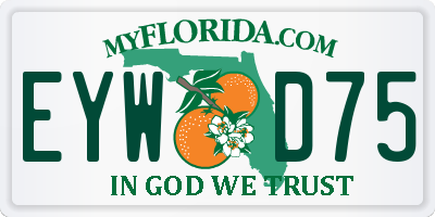 FL license plate EYWD75