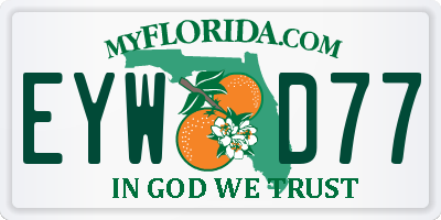 FL license plate EYWD77