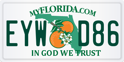 FL license plate EYWD86