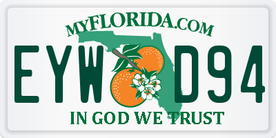 FL license plate EYWD94