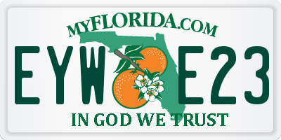 FL license plate EYWE23