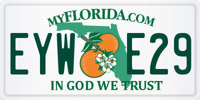 FL license plate EYWE29