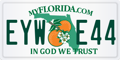 FL license plate EYWE44