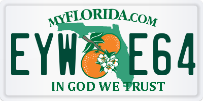 FL license plate EYWE64