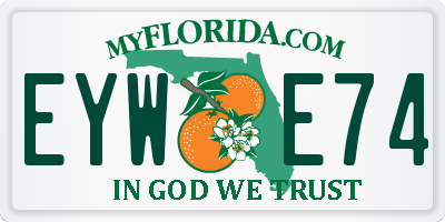 FL license plate EYWE74