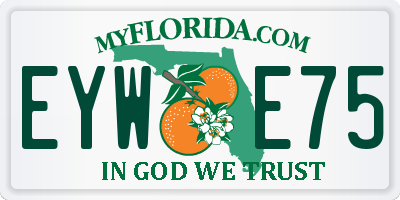 FL license plate EYWE75