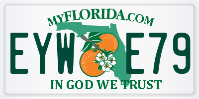 FL license plate EYWE79