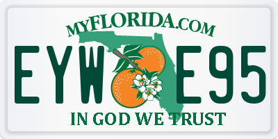 FL license plate EYWE95