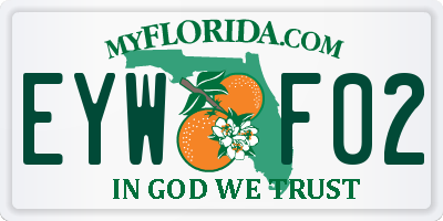 FL license plate EYWF02