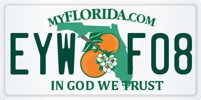 FL license plate EYWF08