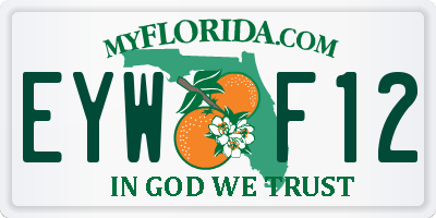 FL license plate EYWF12