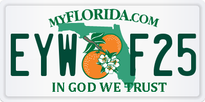 FL license plate EYWF25