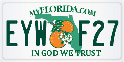 FL license plate EYWF27