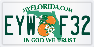FL license plate EYWF32