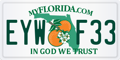 FL license plate EYWF33