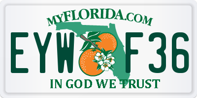 FL license plate EYWF36