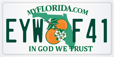 FL license plate EYWF41