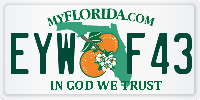 FL license plate EYWF43