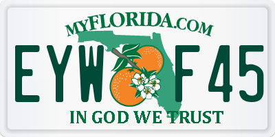 FL license plate EYWF45