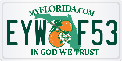 FL license plate EYWF53