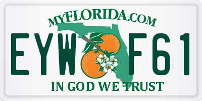 FL license plate EYWF61