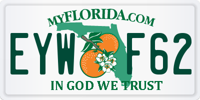 FL license plate EYWF62