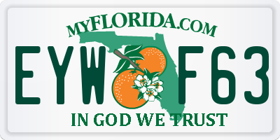 FL license plate EYWF63
