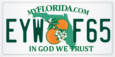 FL license plate EYWF65