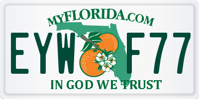FL license plate EYWF77