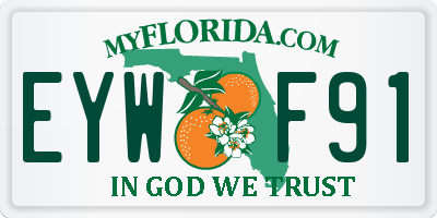 FL license plate EYWF91