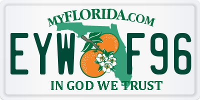 FL license plate EYWF96