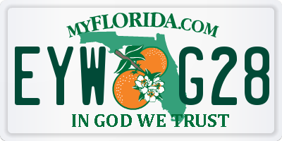 FL license plate EYWG28