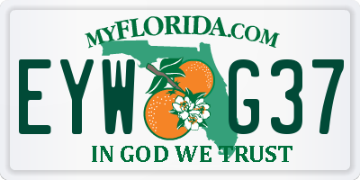 FL license plate EYWG37