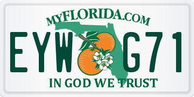 FL license plate EYWG71