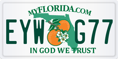 FL license plate EYWG77
