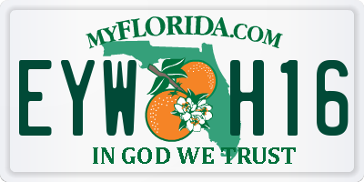 FL license plate EYWH16