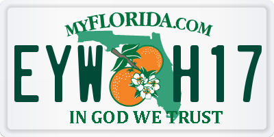 FL license plate EYWH17
