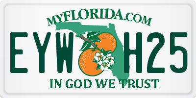 FL license plate EYWH25