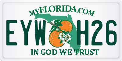 FL license plate EYWH26