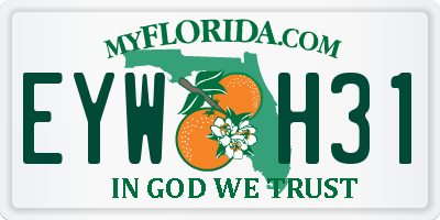 FL license plate EYWH31
