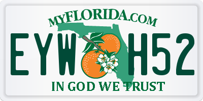 FL license plate EYWH52