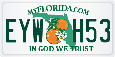 FL license plate EYWH53