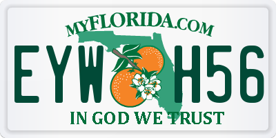 FL license plate EYWH56
