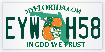 FL license plate EYWH58