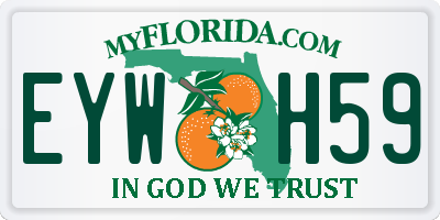 FL license plate EYWH59